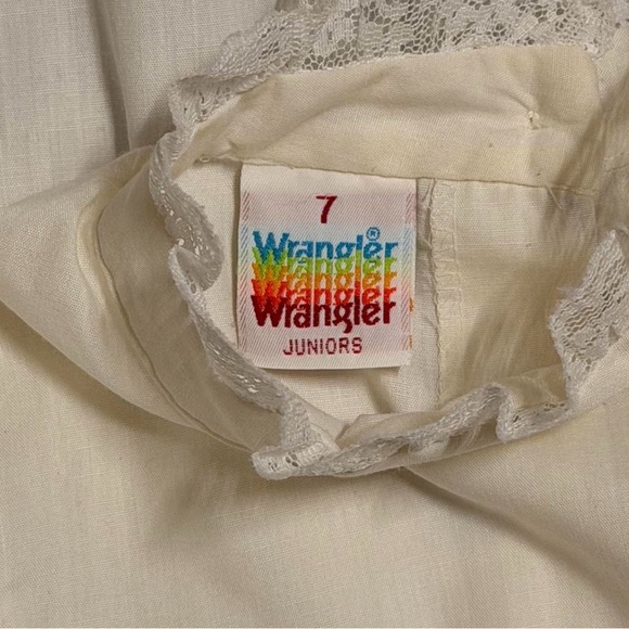 Ivory Lace Ruffle Victorian Blouse - Picture 8 of 8